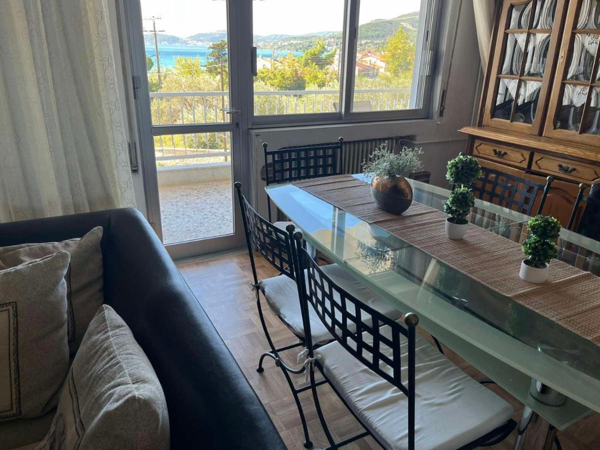 Sea View Palio Apartment Palaiontsiflikion Bagian luar foto