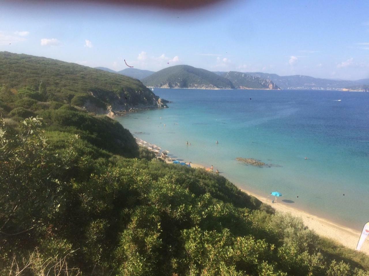 Sea View Palio Apartment Palaiontsiflikion Bagian luar foto